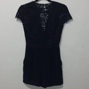 Dynamite Open Back Lace Romper